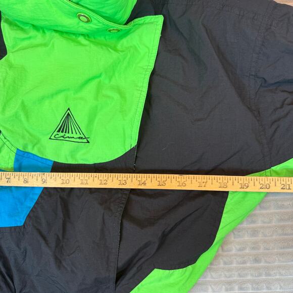 VTG Cima Ski Wear Suit Womens Sz 8 Black Neon Colors 80s 90s Style - Picture 3 of 10